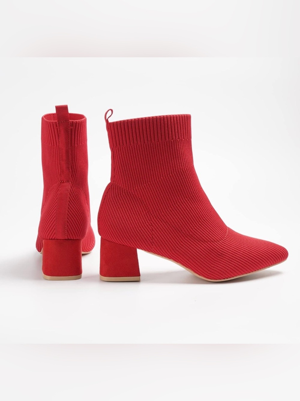 Trary Pointed Toe Ankle Sock Booties EUC Size 8